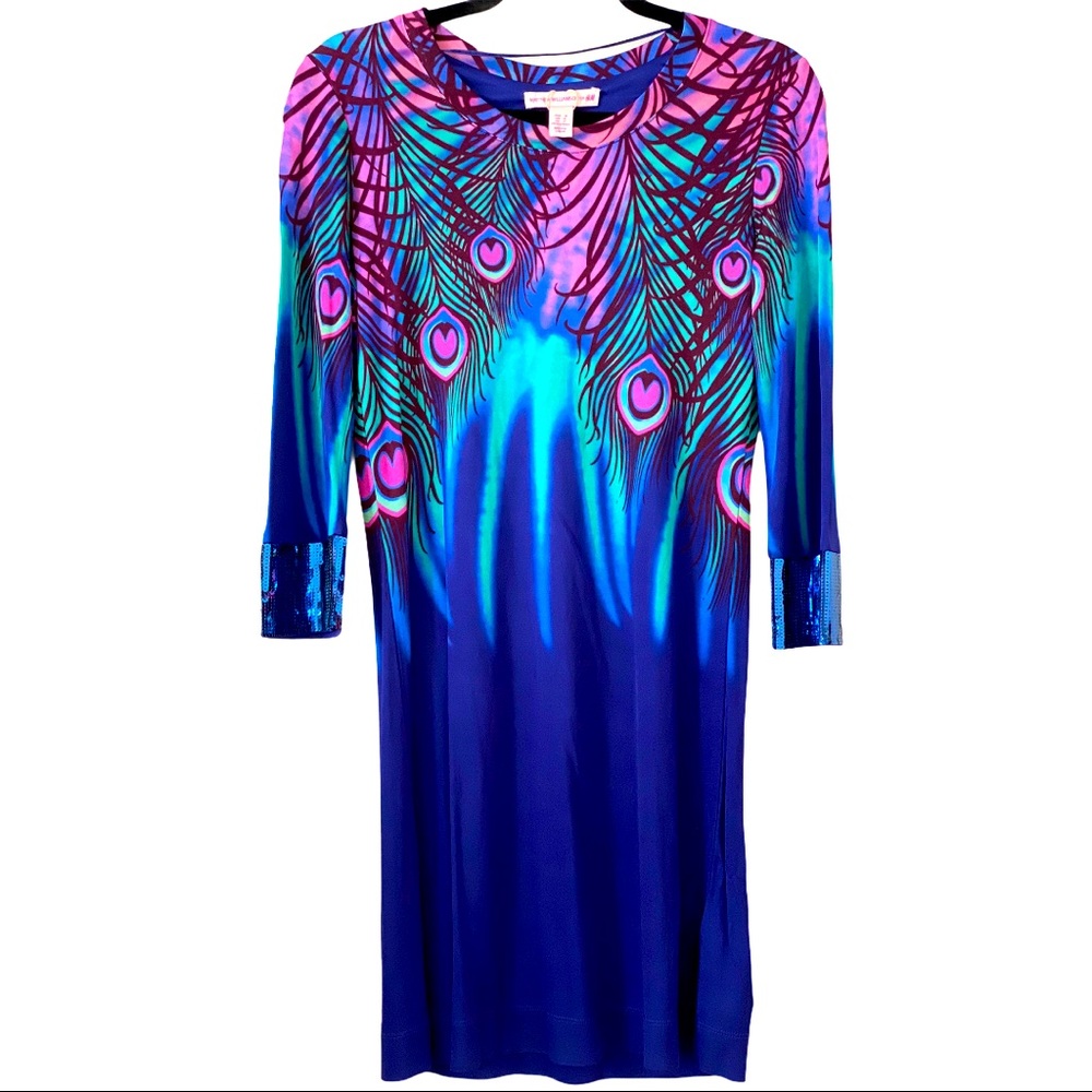 SOLD Mathew Williamson for H&M Peacock Mini Dress